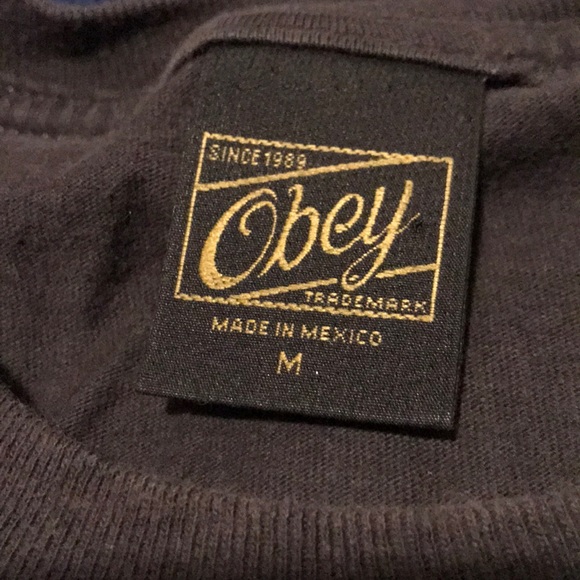 Grey obey destroy the weak t shirt - Picture 3 of 4